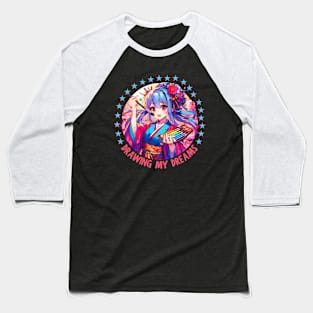 Anime artist Baseball T-Shirt